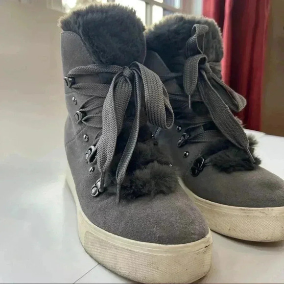 Anthropologie J/Slides Whitney Wedge Boots - Picture 2 of 10